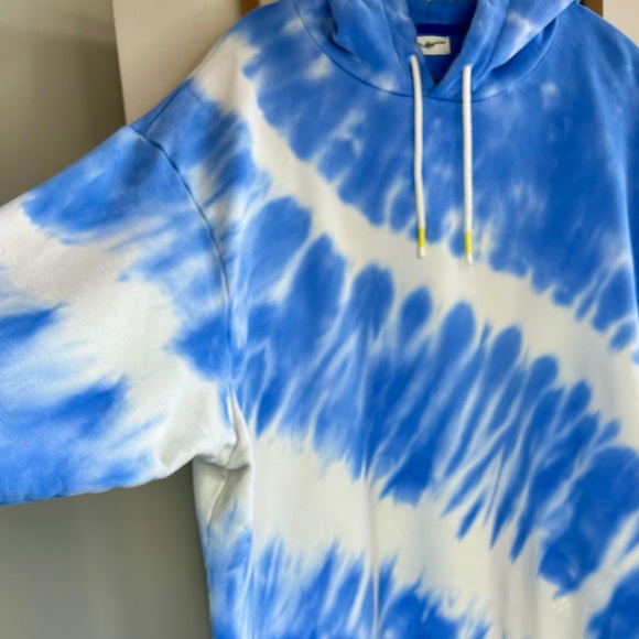NWOT Tory Burch Sport Oversized Tie-Dye Hoodie – Blue Sky Size XL - Picture 5 of 7